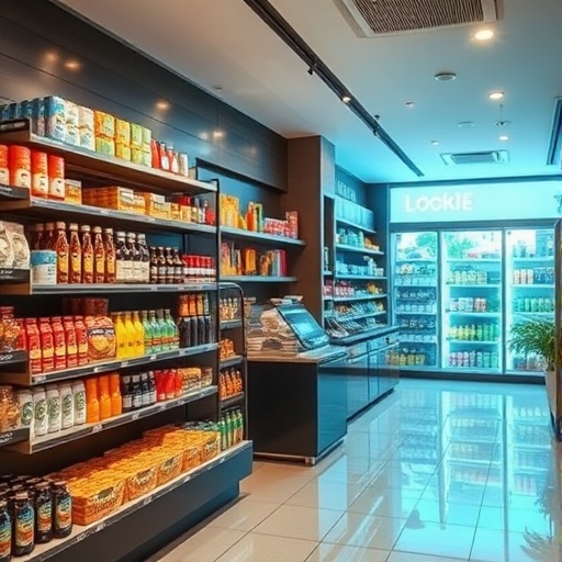 Mercadinho digital moderno em condomínio com sistema MenuPass